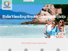 Tablet Screenshot of fairindiatravel.com